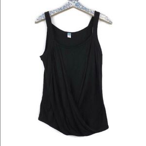 Old Navy maternity black tank top size medium